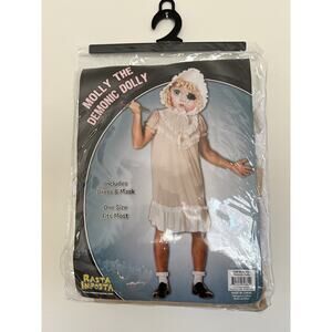 New Rasta Imposta Adult Molly The Demonic Dolly Halloween Costume, One Size